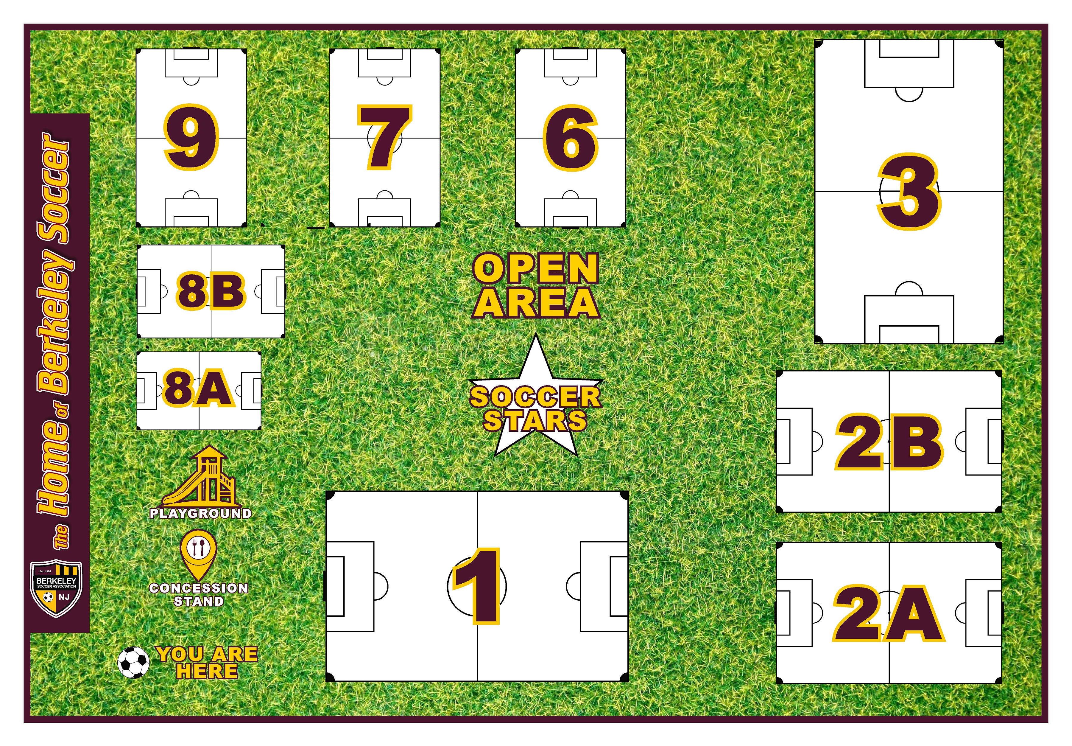 Eastern Blvd. Field Layout / Directions